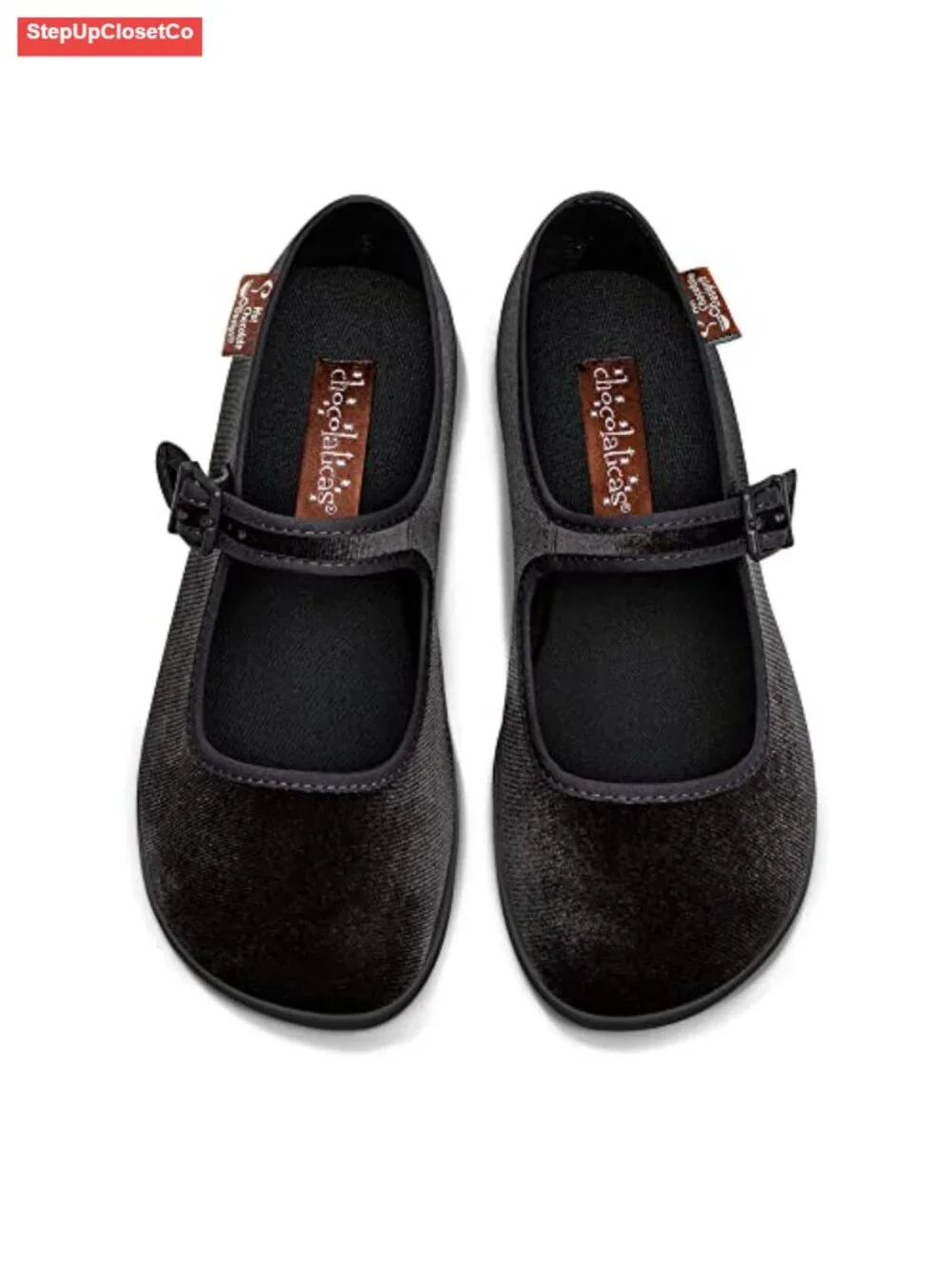 Vintage Style Vegan Leather Mary Jane Flats Women's Cushioned